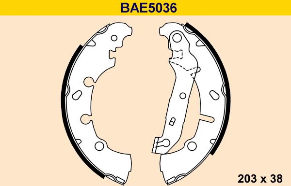 Barum BAE5036 - Set saboti frana aaoparts.ro