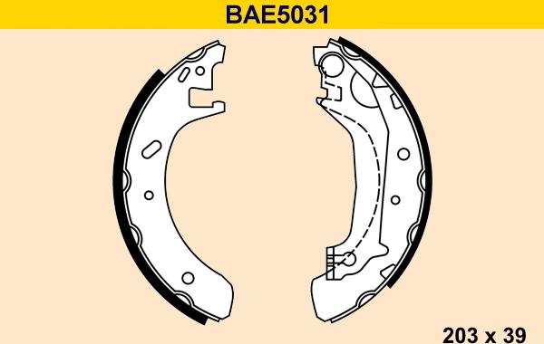 Barum BAE5031 - Set saboti frana aaoparts.ro