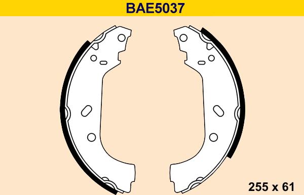 Barum BAE5037 - Set saboti frana aaoparts.ro