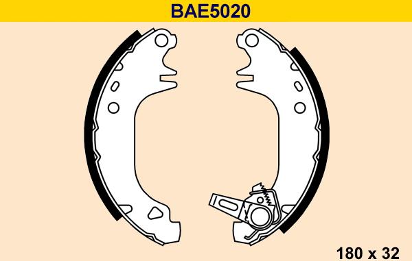 Barum BAE5020 - Set saboti frana aaoparts.ro