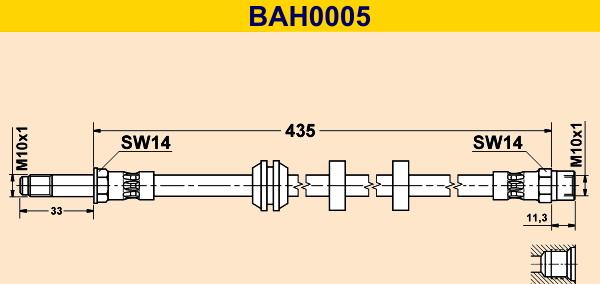 Barum BAH0005 - Furtun frana aaoparts.ro