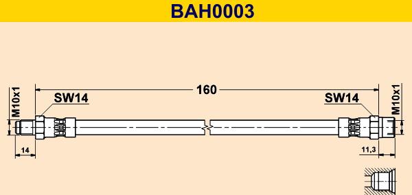 Barum BAH0003 - Furtun frana aaoparts.ro