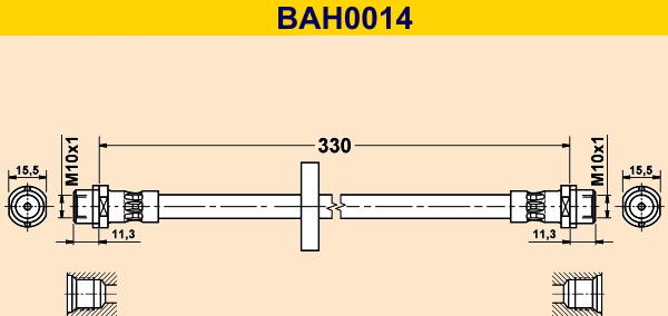 Barum BAH0014 - Furtun frana aaoparts.ro