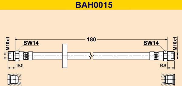 Barum BAH0015 - Furtun frana aaoparts.ro