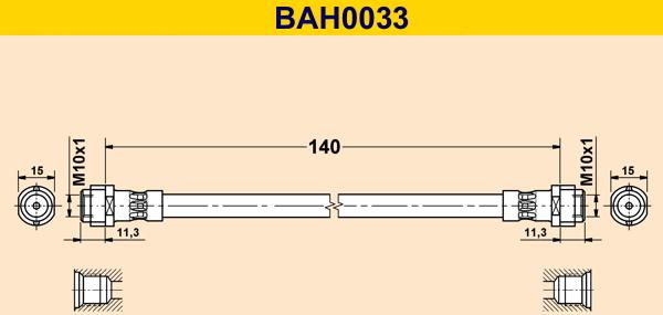 Barum BAH0033 - Furtun frana aaoparts.ro