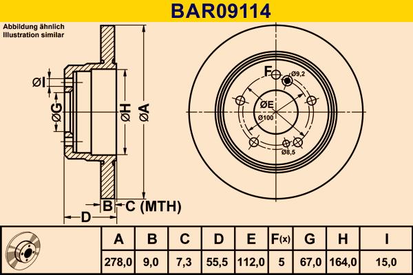 Barum BAR09114 - Disc frana aaoparts.ro