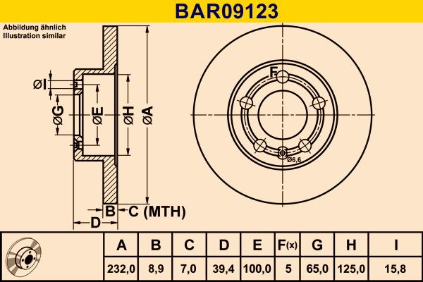 Barum BAR09123 - Disc frana aaoparts.ro