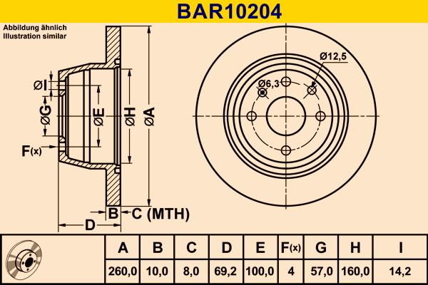 Barum BAR10204 - Disc frana aaoparts.ro