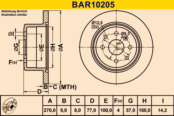 Barum BAR10205 - Disc frana aaoparts.ro