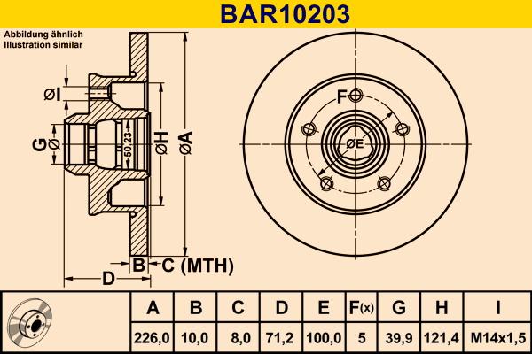 Barum BAR10203 - Disc frana aaoparts.ro