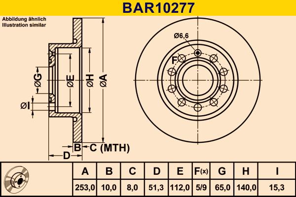 Barum BAR10277 - Disc frana aaoparts.ro