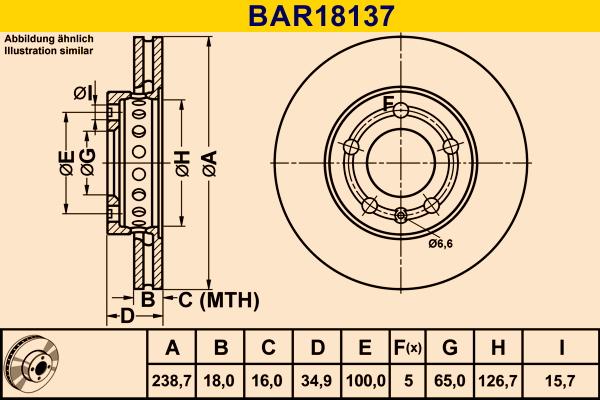 Barum BAR18137 - Disc frana aaoparts.ro