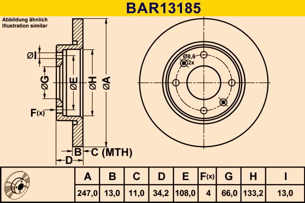 Barum BAR13185 - Disc frana aaoparts.ro