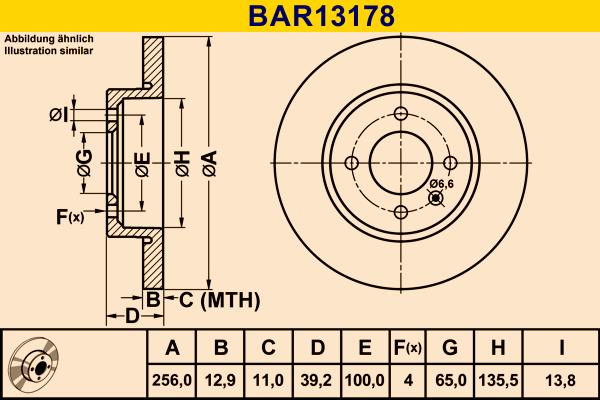 Barum BAR13178 - Disc frana aaoparts.ro
