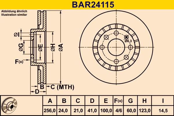 Barum BAR24115 - Disc frana aaoparts.ro