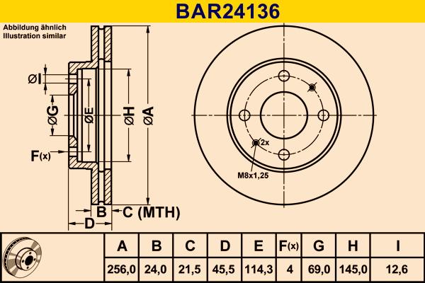 Barum BAR24136 - Disc frana aaoparts.ro