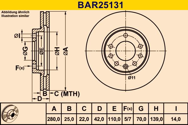 Barum BAR25131 - Disc frana aaoparts.ro