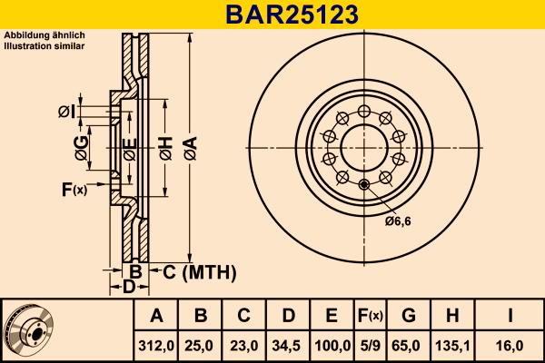 Barum BAR25123 - Disc frana aaoparts.ro