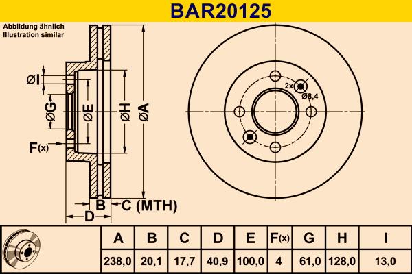 Barum BAR20125 - Disc frana aaoparts.ro