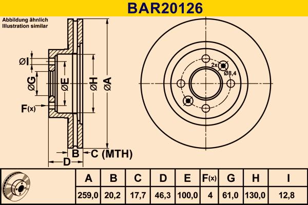 Barum BAR20126 - Disc frana aaoparts.ro