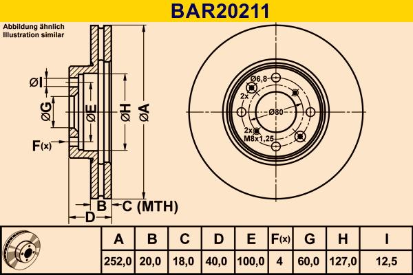Barum BAR20211 - Disc frana aaoparts.ro