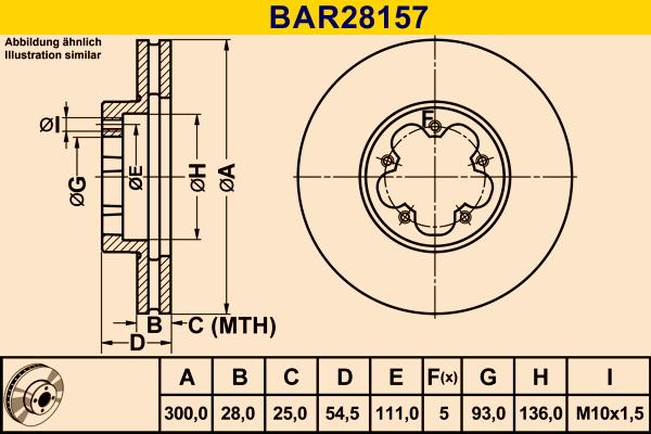 Barum BAR28157 - Disc frana aaoparts.ro