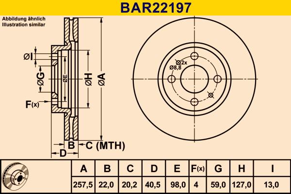 Barum BAR22197 - Disc frana aaoparts.ro