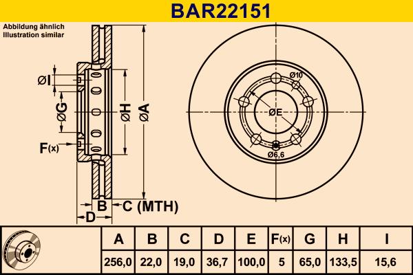 Barum BAR22151 - Disc frana aaoparts.ro