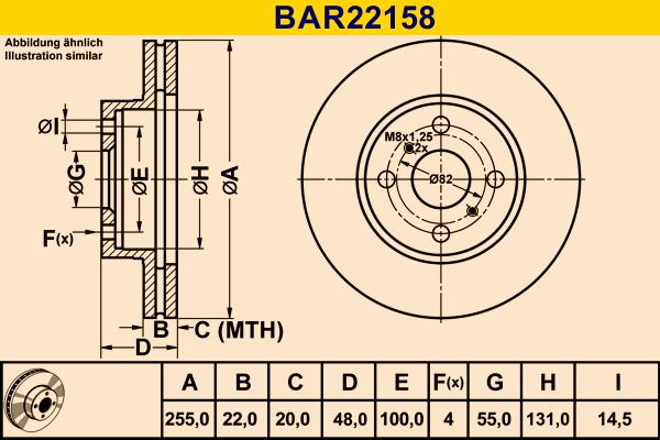 Barum BAR22158 - Disc frana aaoparts.ro