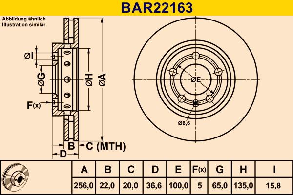 Barum BAR22163 - Disc frana aaoparts.ro