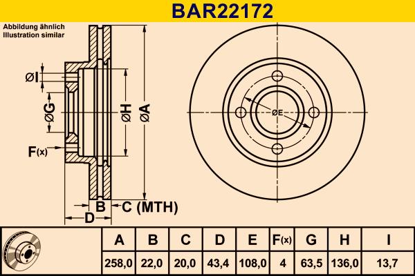 Barum BAR22172 - Disc frana aaoparts.ro