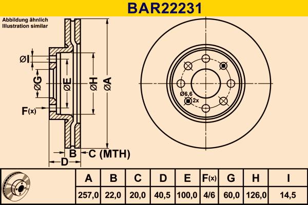 Barum BAR22231 - Disc frana aaoparts.ro