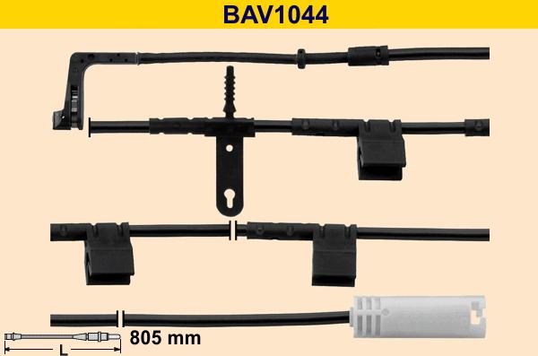 Barum BAV1044 - Senzor de avertizare,uzura placute de frana aaoparts.ro
