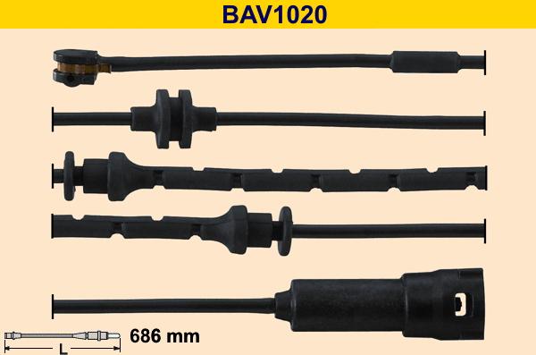 Barum BAV1020 - Senzor de avertizare,uzura placute de frana aaoparts.ro