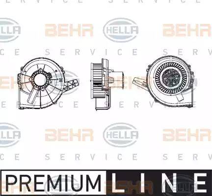 BEHR HELLA Service 8EW 009 157-111 - Ventilator, habitaclu aaoparts.ro