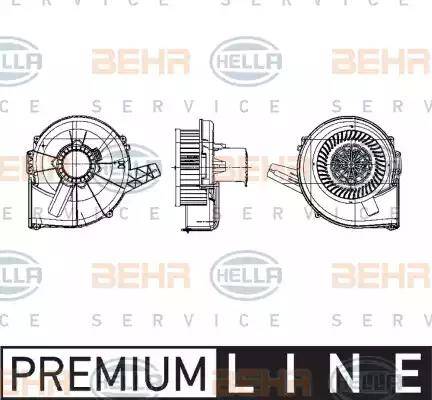 BEHR HELLA Service 8EW 009 157-131 - Ventilator, habitaclu aaoparts.ro