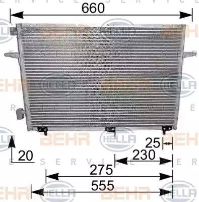 BEHR HELLA Service 8FC 351 036-251 - Condensator, climatizare aaoparts.ro