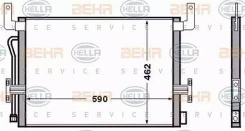 BEHR HELLA Service 8FC 351 306-521 - Condensator, climatizare aaoparts.ro