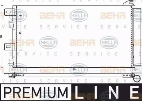 BEHR HELLA Service 8FC 351 300-641 - Condensator, climatizare aaoparts.ro