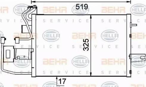 BEHR HELLA Service 8FC 351 319-171 - Condensator, climatizare aaoparts.ro