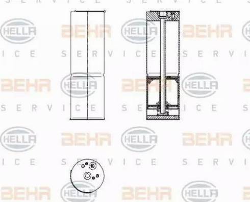 BEHR HELLA Service 8FT 351 196-581 - Uscator,aer conditionat aaoparts.ro