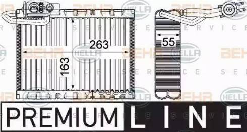 BEHR HELLA Service 8FV 351 331-521 - Evaporator,aer conditionat aaoparts.ro
