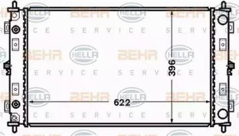 BEHR HELLA Service 8MK 376 766-501 - Radiator, racire motor aaoparts.ro