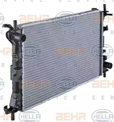 BEHR HELLA Service 8MK 376 720-301 - Radiator, racire motor aaoparts.ro