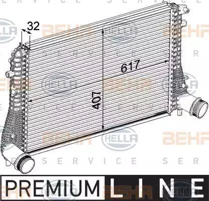 BEHR HELLA Service 8ML 376 746-721 - Intercooler, compresor aaoparts.ro