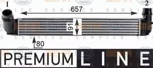 BEHR HELLA Service 8ML 376 760-761 - Intercooler, compresor aaoparts.ro
