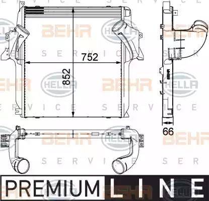 BEHR HELLA Service 8ML 376 724-061 - Intercooler, compresor aaoparts.ro