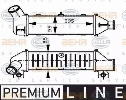 BEHR HELLA Service 8ML 376 723-251 - Intercooler, compresor aaoparts.ro