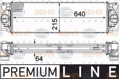 BEHR HELLA Service 8ML 376 777-391 - Intercooler, compresor aaoparts.ro