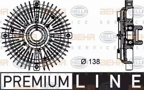 BEHR HELLA Service 8MV 376 732-021 - Cupla, ventilator radiator aaoparts.ro